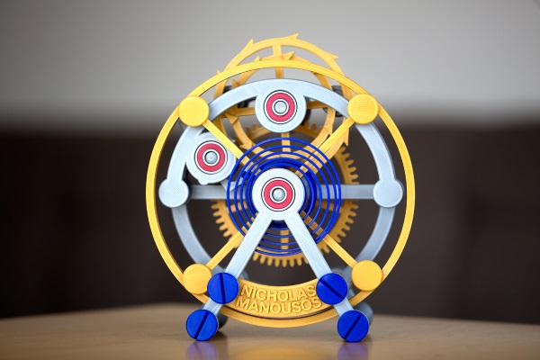 3D打印独特功能的陀飞轮模型